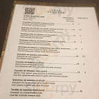 Casa Alcalde menu