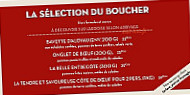 Bistrot du Boucher menu