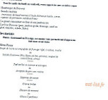 Le Pressoir menu