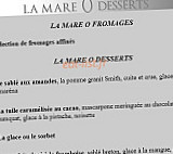 La Mare Ô Poissons menu