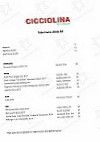 Cicciolina menu