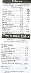 Pizza Depot menu