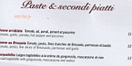 Romeo E Giulietta menu