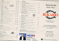 Sukario menu