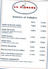 La Cigogne menu