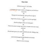 Côté Mer menu