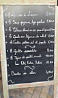 La Bastide menu