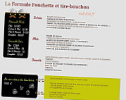 Fourchette Et Tire-bouchon A Saint Jean De Vedas menu