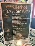 Warhol Tapas menu