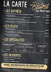 Le Bistrot Des Bornes menu