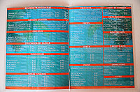 Restaurante Padilla menu