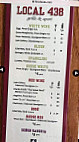 Local 438 Grille Sport menu