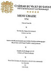 Château De Vault-de-lugny menu