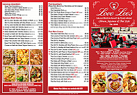 Love Lee's menu