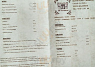 Carolita menu