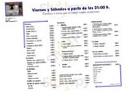 Santi Taberna menu