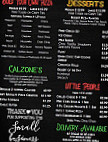 Main Street Pizza Cafe menu