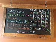 Ruby Valley Brew menu