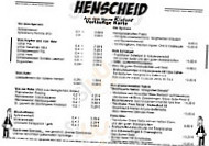 Henscheid menu