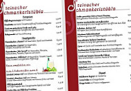Steinacher Schmankerlstübla Metzgerei Gastwirtschaft menu