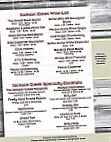 Jackson Creek Saloon menu