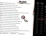 Pizzica Pizza menu