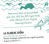 La Cabane à Manger menu