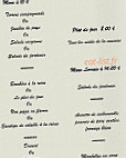 Auberge Du Coq menu