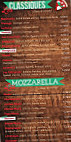 Les 1000 Pizzas menu