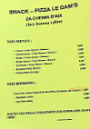 Le Dam's menu