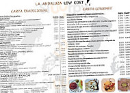 La Andaluza Low Cost menu
