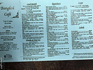 Bangkok Cafe menu