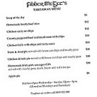 Fibber McGee's menu