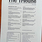 The Tribune Ice-cream Eatery menu