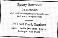 Bourbons menu