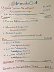 Côté Dordogne menu