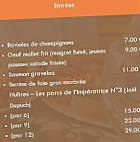 Le Cinq menu