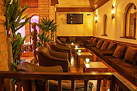 Wooden Shisha Lounge inside