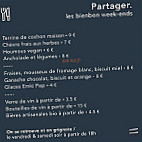 Bienbon Saintremy menu