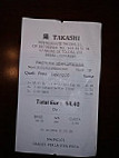 Takashi menu