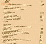 Pizzeria Dello Strato menu