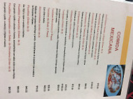 Cafe Principal menu