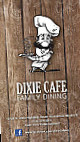Dixie Cafe menu