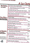 La Péniche menu