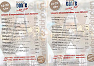 Eiscafe Dante menu