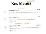 Le Faham By Kelly Rangama menu