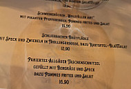 Hokenmaiers Bürgerkeller menu
