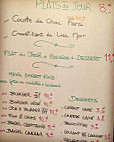 La Cabane menu