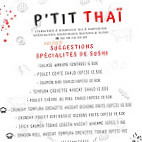 P'tit Thaï menu