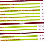 La Tarentelle menu